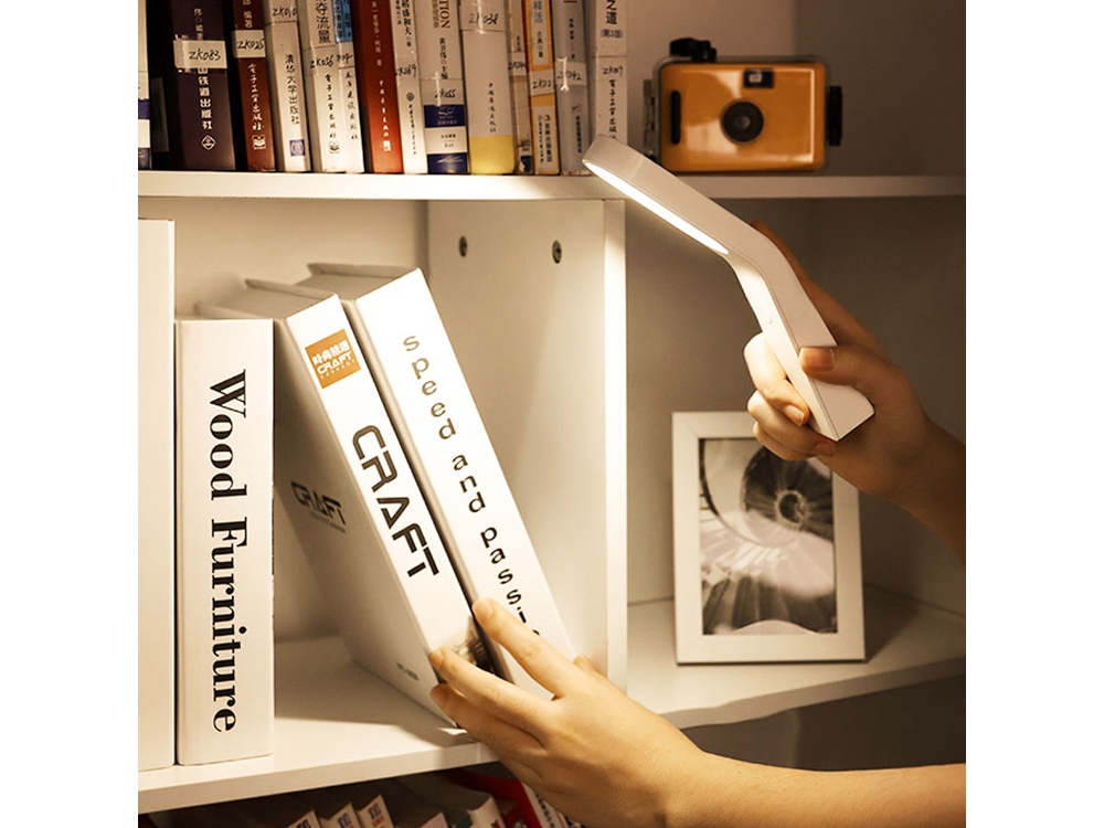 Мультифункциональный ночник Bright, на подставке, белый-8