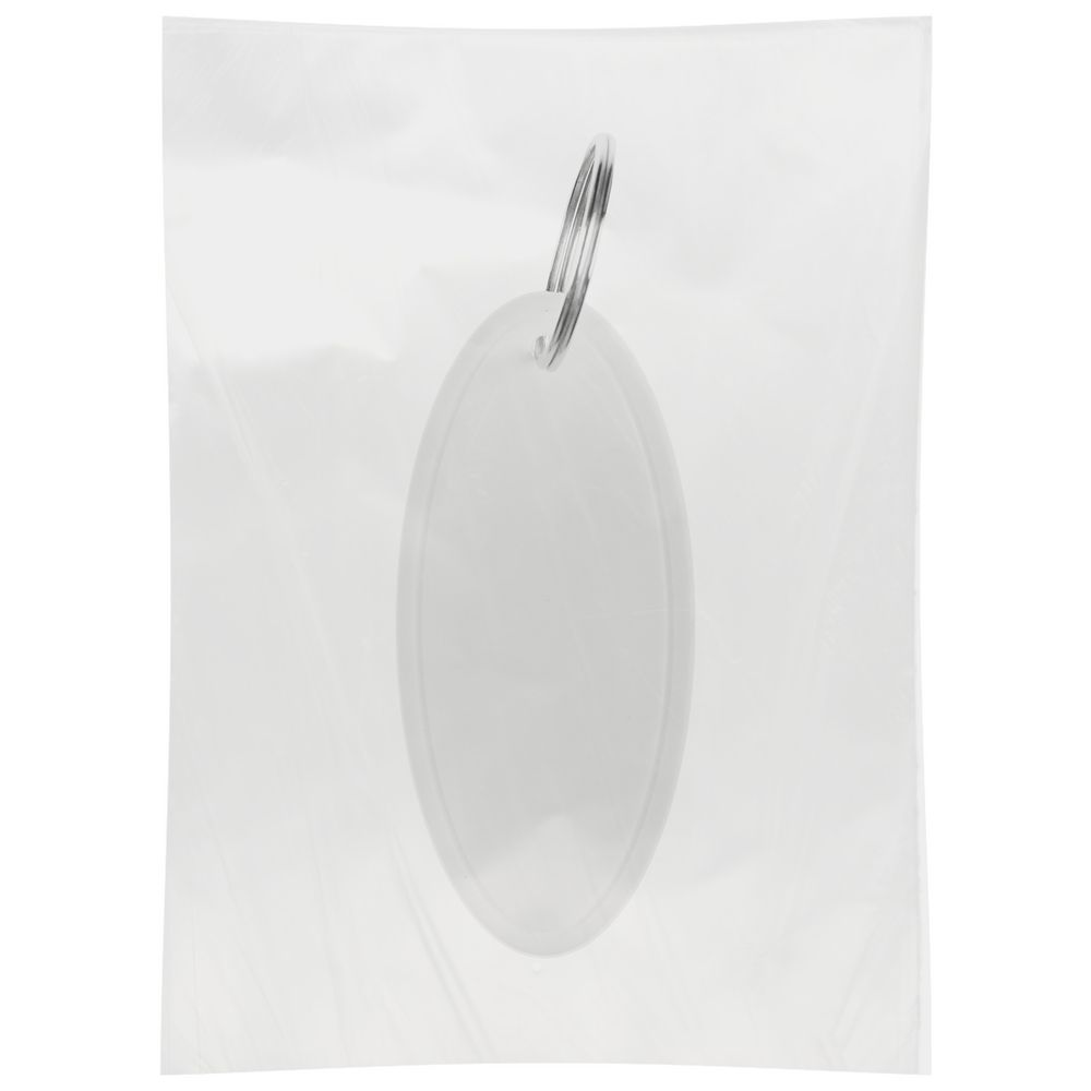 Брелок «Овал», белый-2