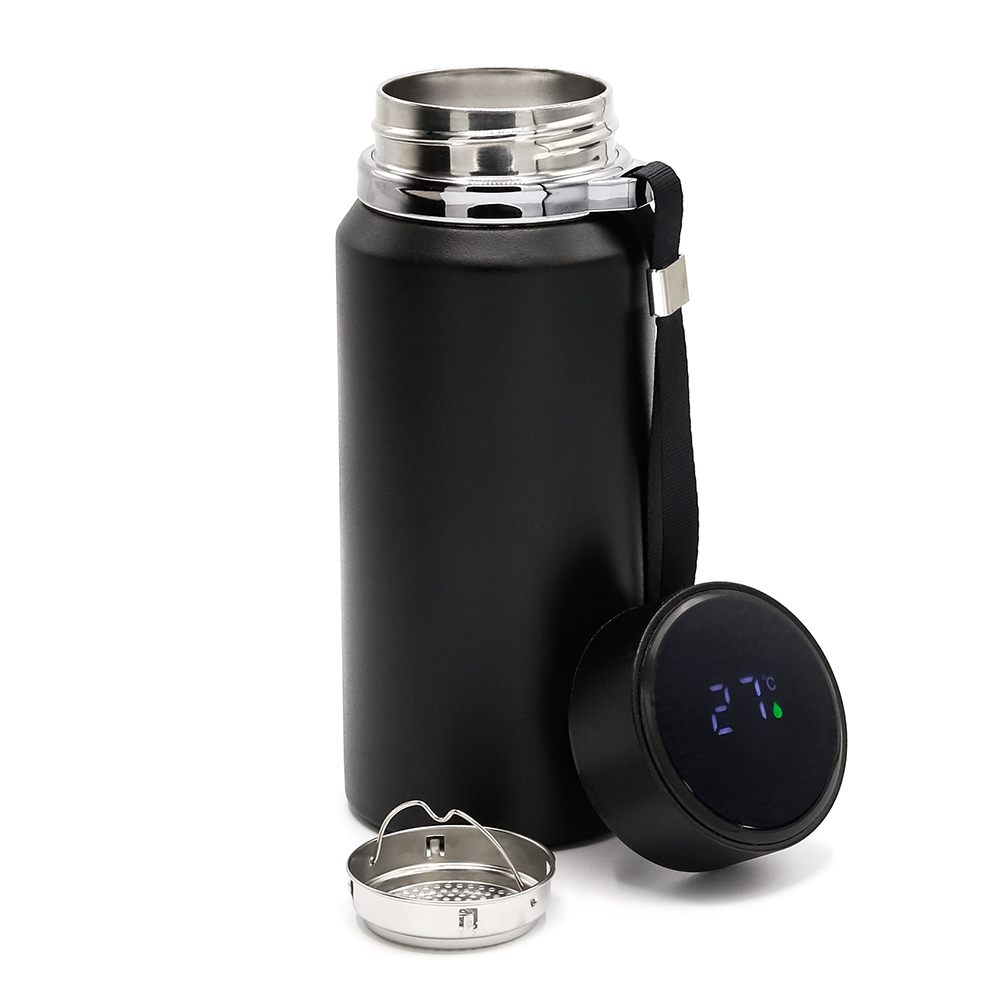 Термос Henzo с дисплеем и инфьюзером, Черный-1