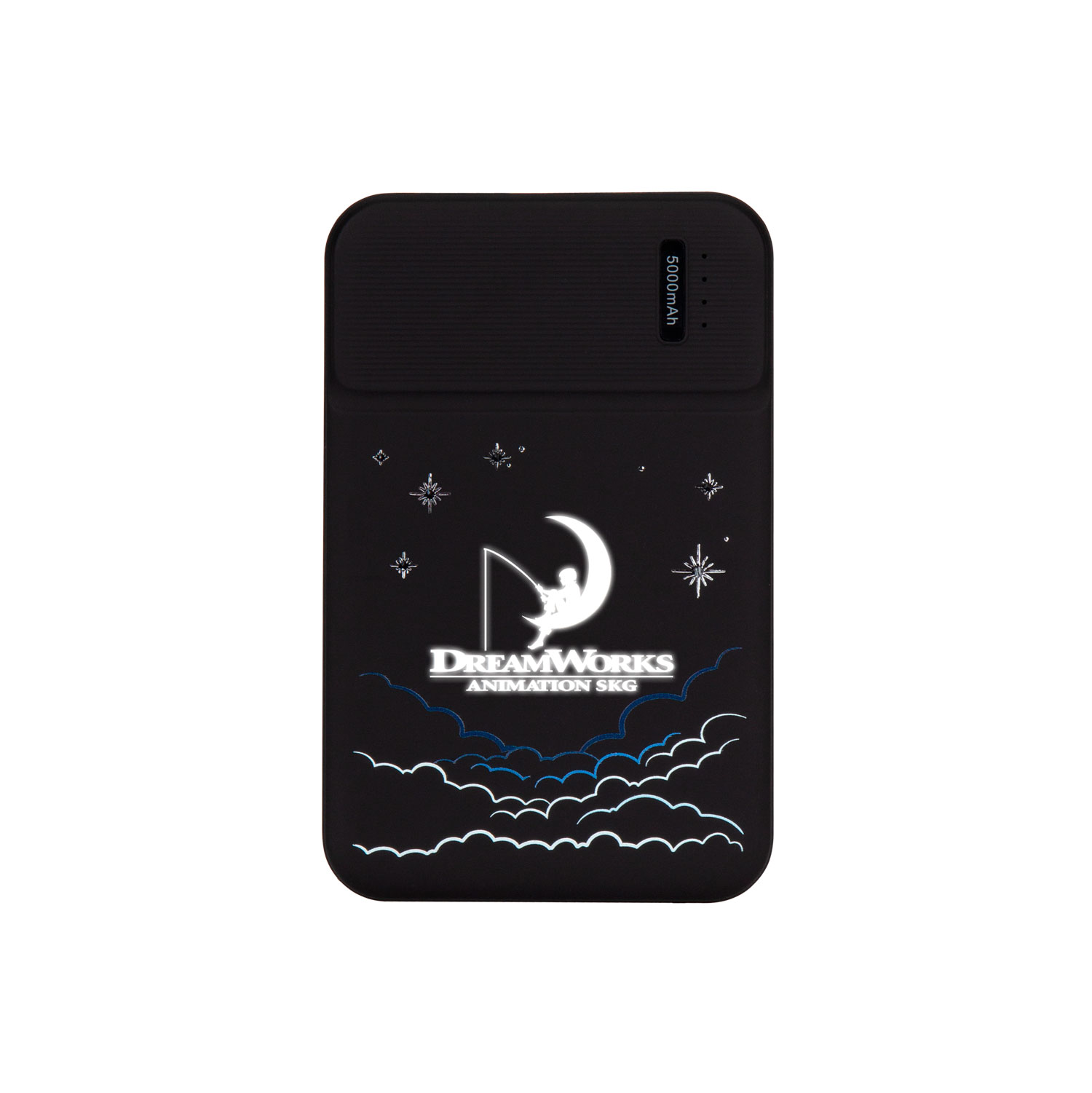 Внешний аккумулятор с подсветкой Скайлайн (Skyline), 5000 mAh, черный-3