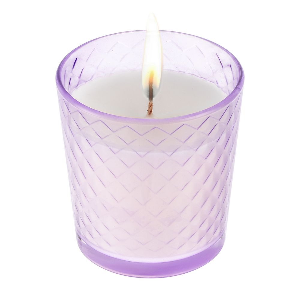 Свеча ароматическая Ristoro, сиреневая, амбра и специи-1