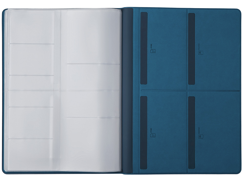 Органайзер Favor 2.0 для семейных документов на 4 комплекта документов, формат А4, синий-11