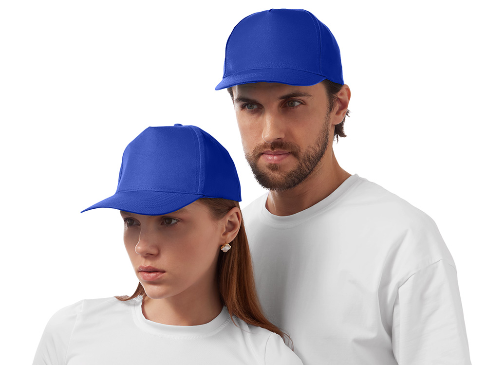 Бейсболка Poly 5-ти панельная 120 гр, кл.синий-0