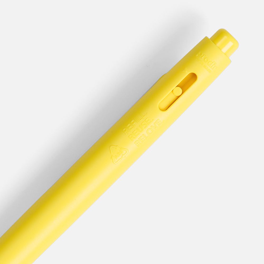 Ручка шариковая Prodir DS11 PMP, желтая-2