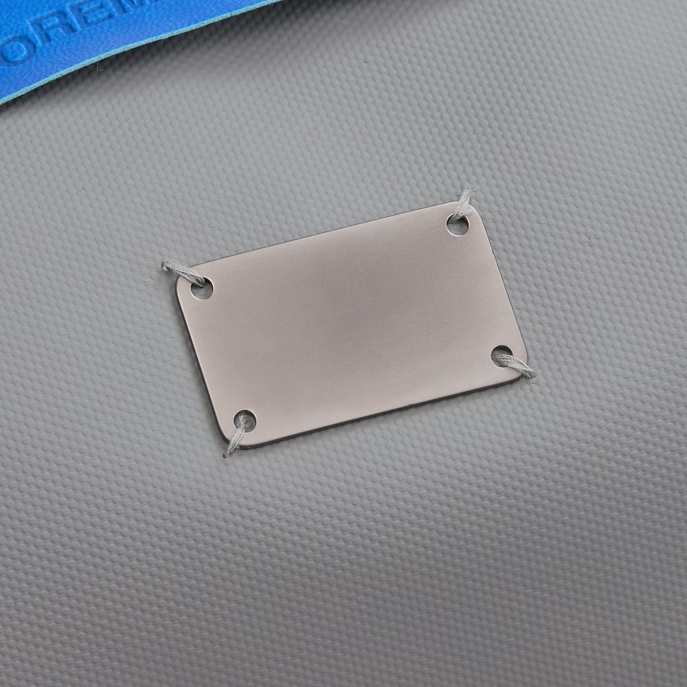 Шильдик металлический Furo, серый металлик-3