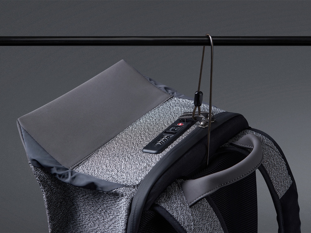 Антикражный рюкзак SnapPack для ноутбука 16, серый-12