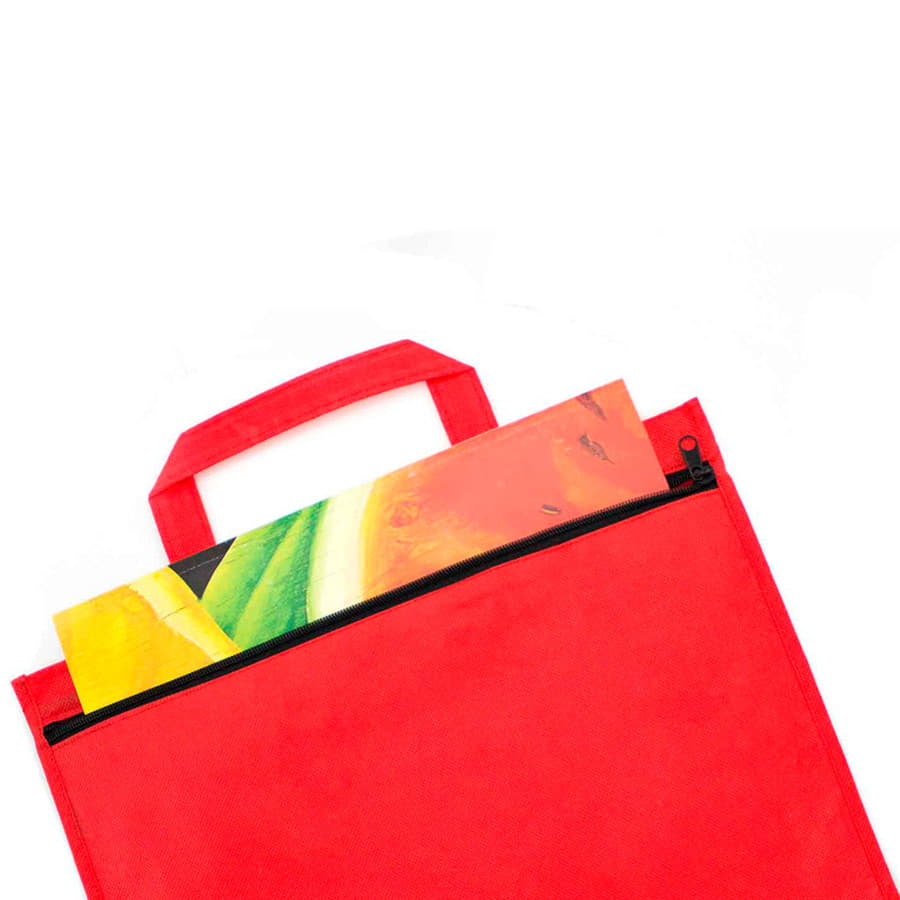 Сумка для документов KEIN, спанбонд, красный-4