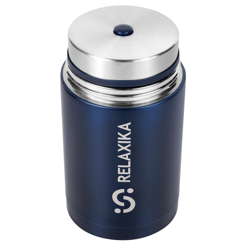 Термос для еды Relaxika 1000, темно-синий-1