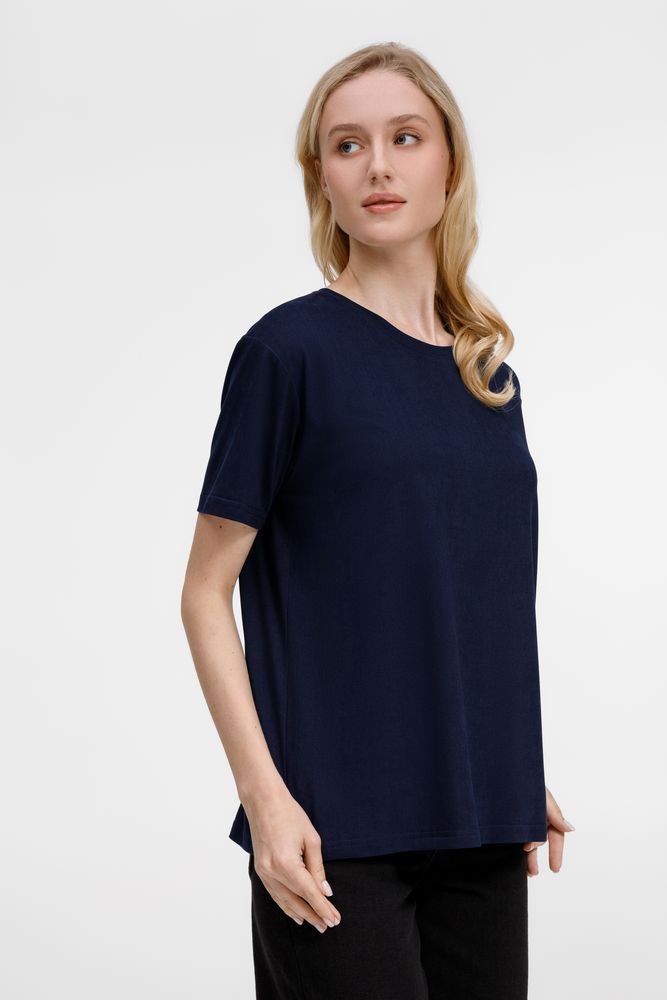 Футболка унисекс Senti, темно-синяя-3