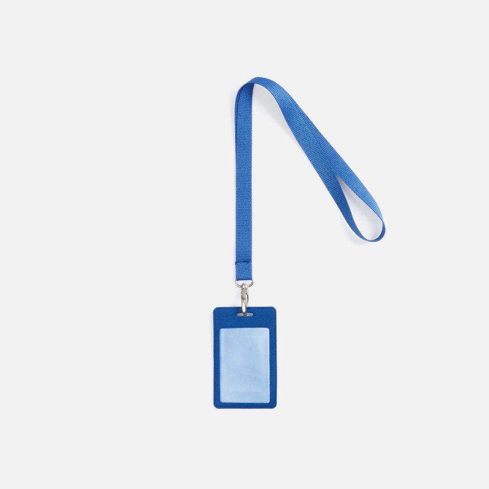 Лента для бейджа Pin, синяя-2