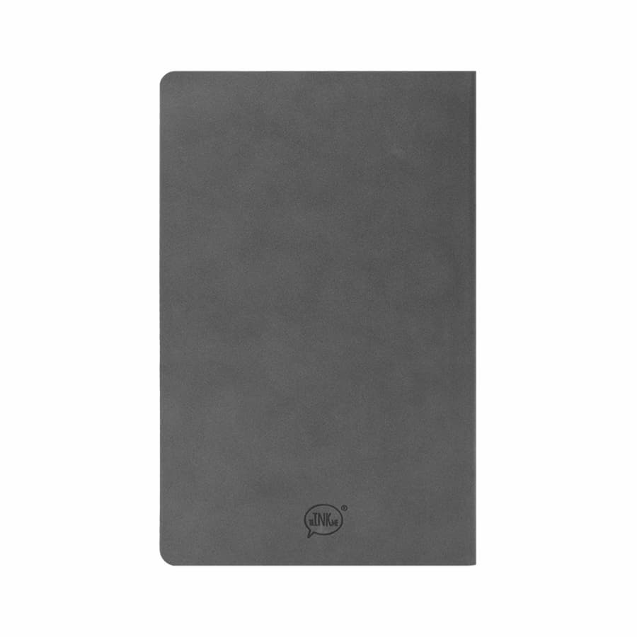 Бизнес-блокнот ALFI, A5, серый, мягкая обложка, в линейку, серый-2