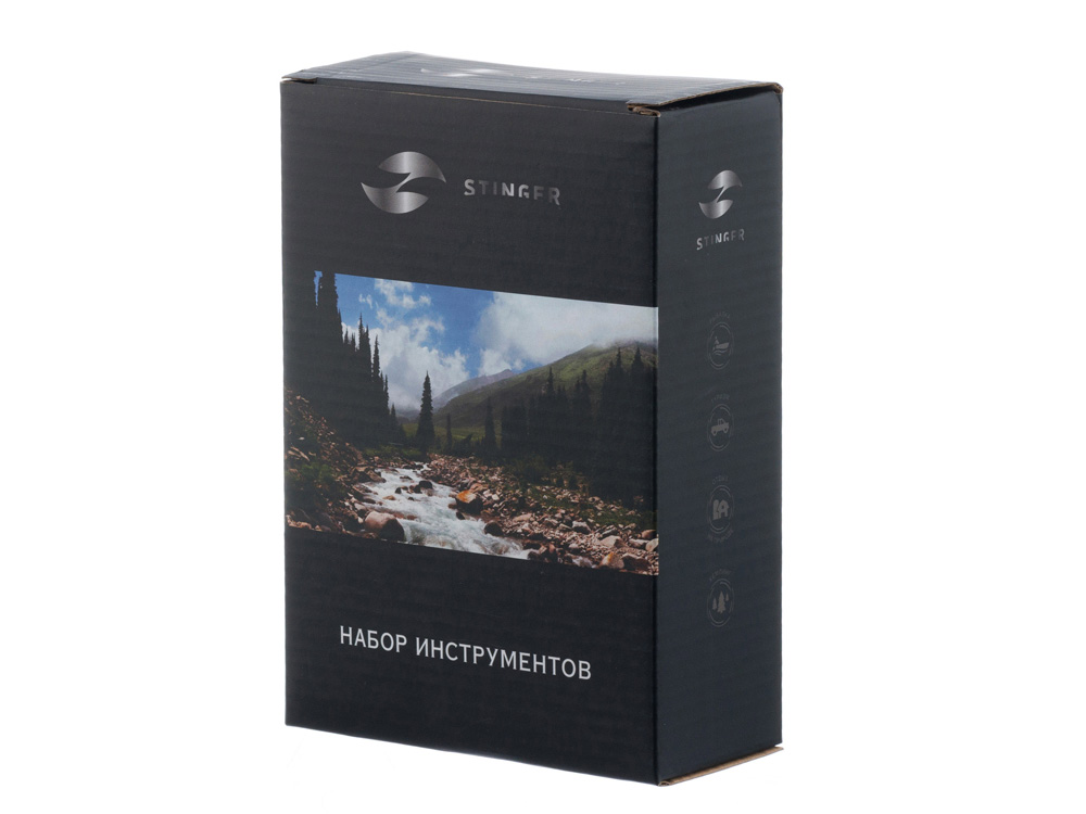 Набор инструментов Stinger, 25 инструментов, в пластиковом кейсе, 164x107x49 мм, серый-7