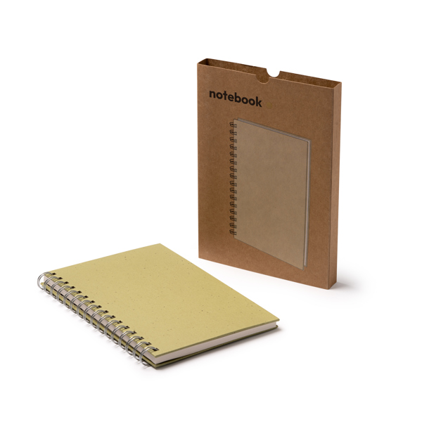 Блокнот на пружине RANIC, Бежевый-4