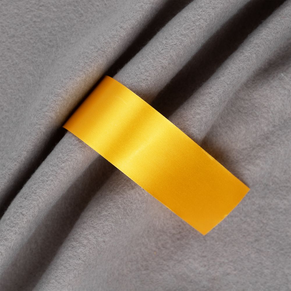 Лента сатиновая Satin 35 М, желтая, 60 см-0