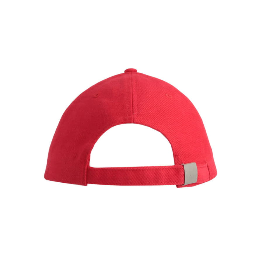 Бейсболка PILOT, 6 клиньев, металлическая застежка, красный-5