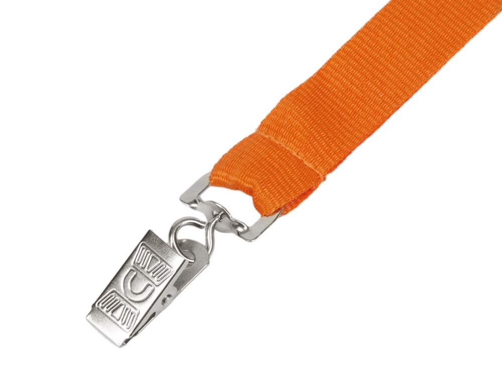 Ланъярд из RPET с клипом, оранжевый-1
