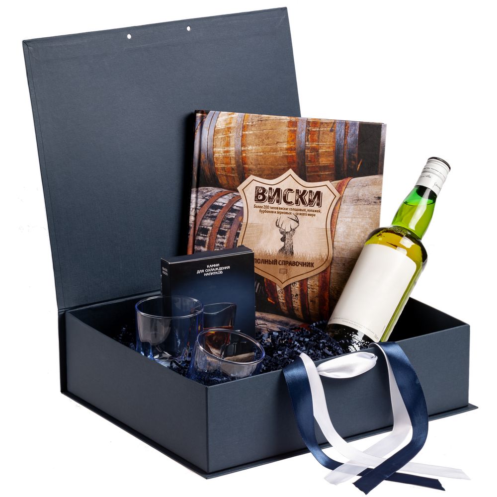 Коробка на лентах Tie Up, темно-синяя-3