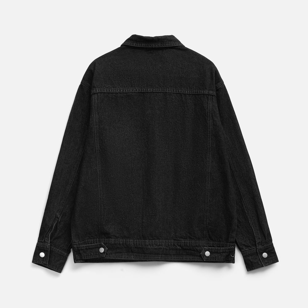 Куртка джинсовая O1, черная-1