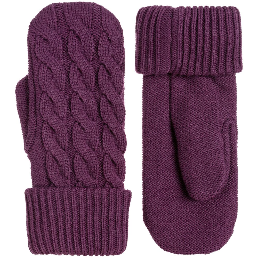 Варежки Heat Trick, баклажановые-2