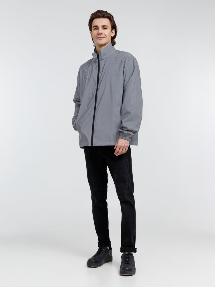 Ветровка Manifest 2.0 из светоотражающей ткани, серая-7
