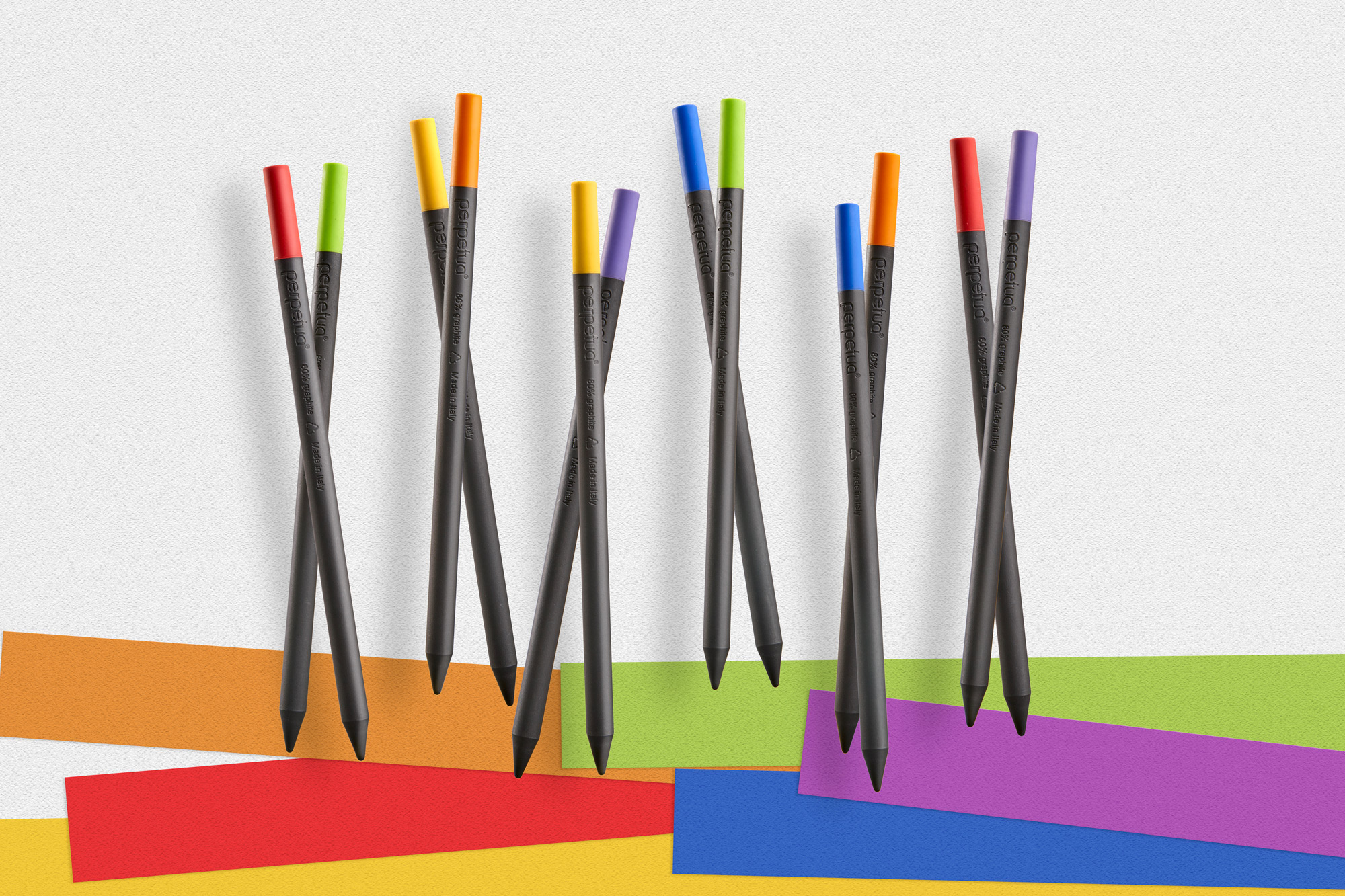 Карандаш графитовый Perpetua с оранжевым ластиком-9