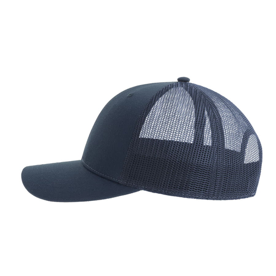 Бейсболка BRYCE, 6 клиньев, пластиковая застежка, переработанный полиэстер, темно-синий-2