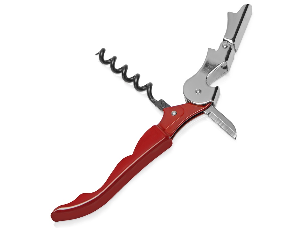 PULLTAPS BASIC FIRE RED/Нож сомелье Pulltap's Basic, красный-2