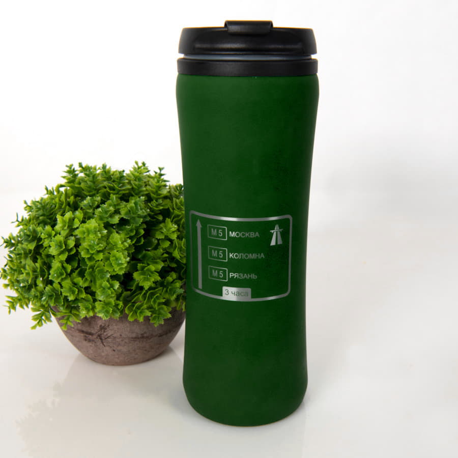 Термокружка FLOCK, зеленый-3