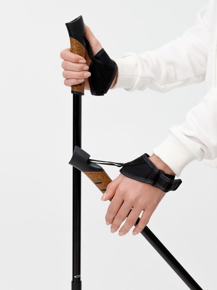 Палки для скандинавской ходьбы Trekk, черные-2