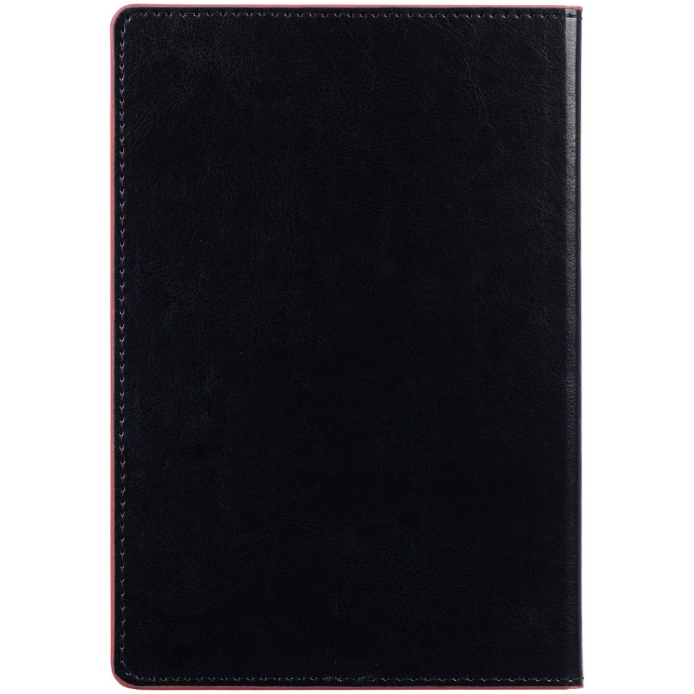 Ежедневник Alanis, недатированный, черный с красным-3