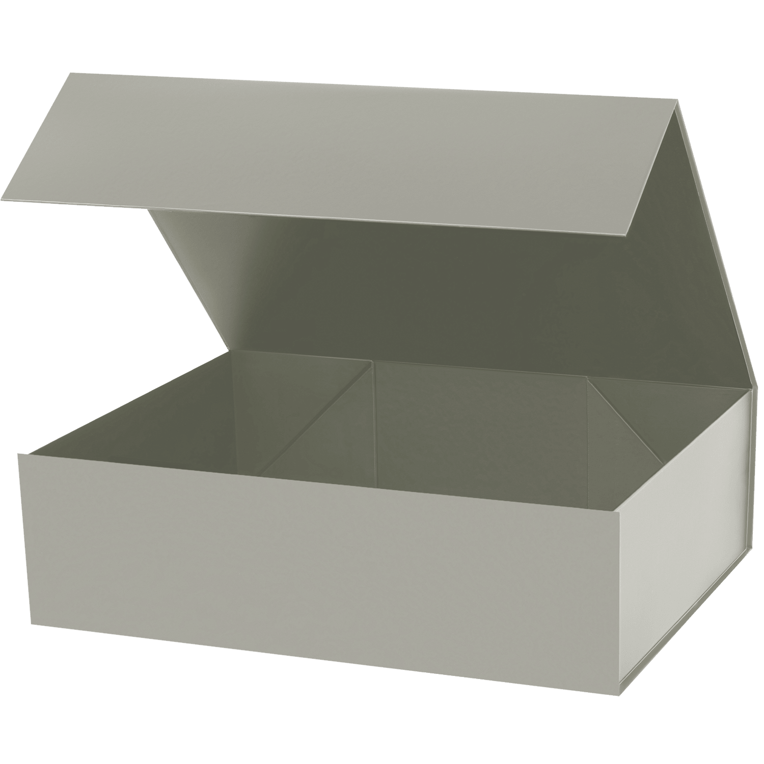 Подарочная коробка-трансформер большая, серая-0