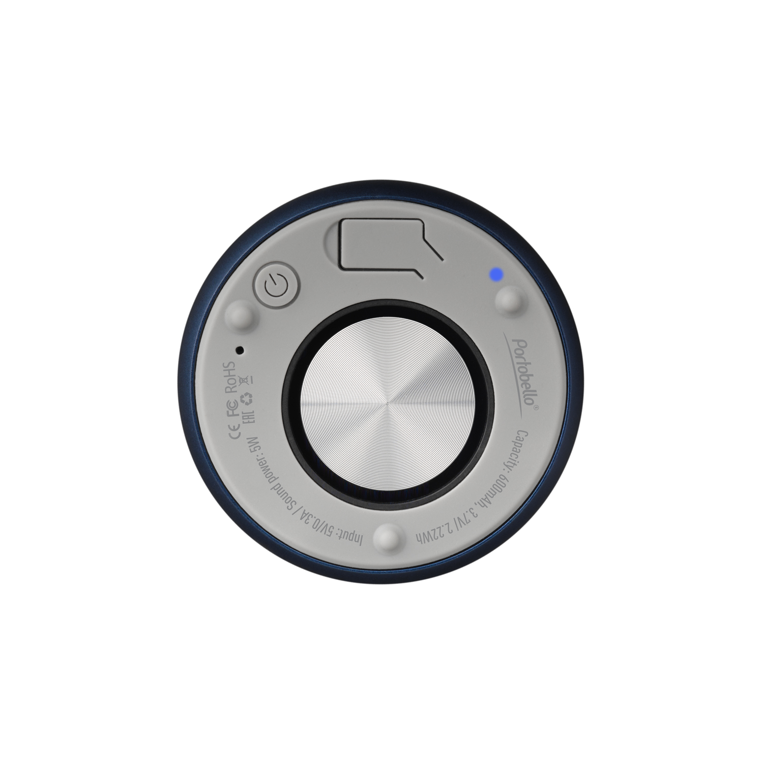 Беспроводная колонка Пэшн (Passion) 80dB 600 mAh (Bluetooth 5.4), синяя-3