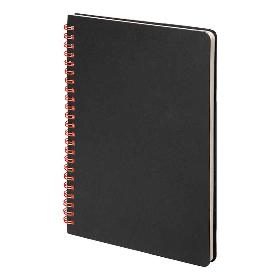 Набор подарочный FLAME: блокнот, ручка, кружка; черный/красный, черный, красный-3