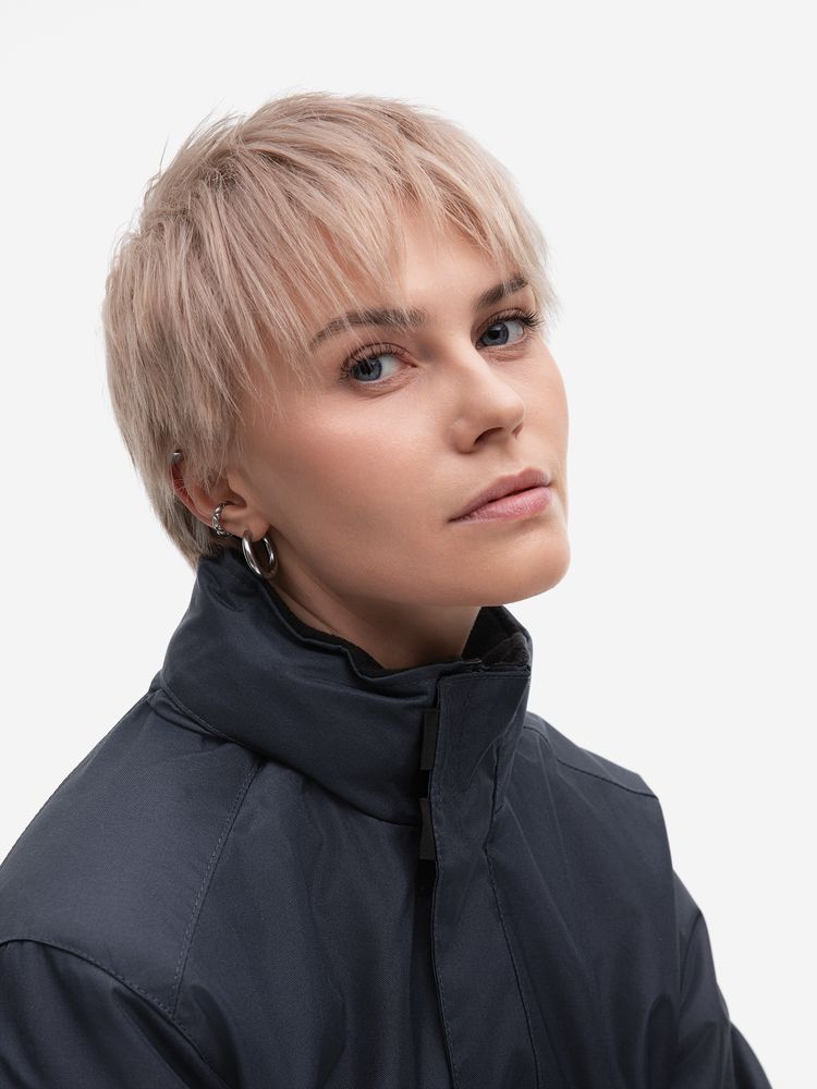 Куртка на стеганой подкладке Robyn, темно-синяя-7