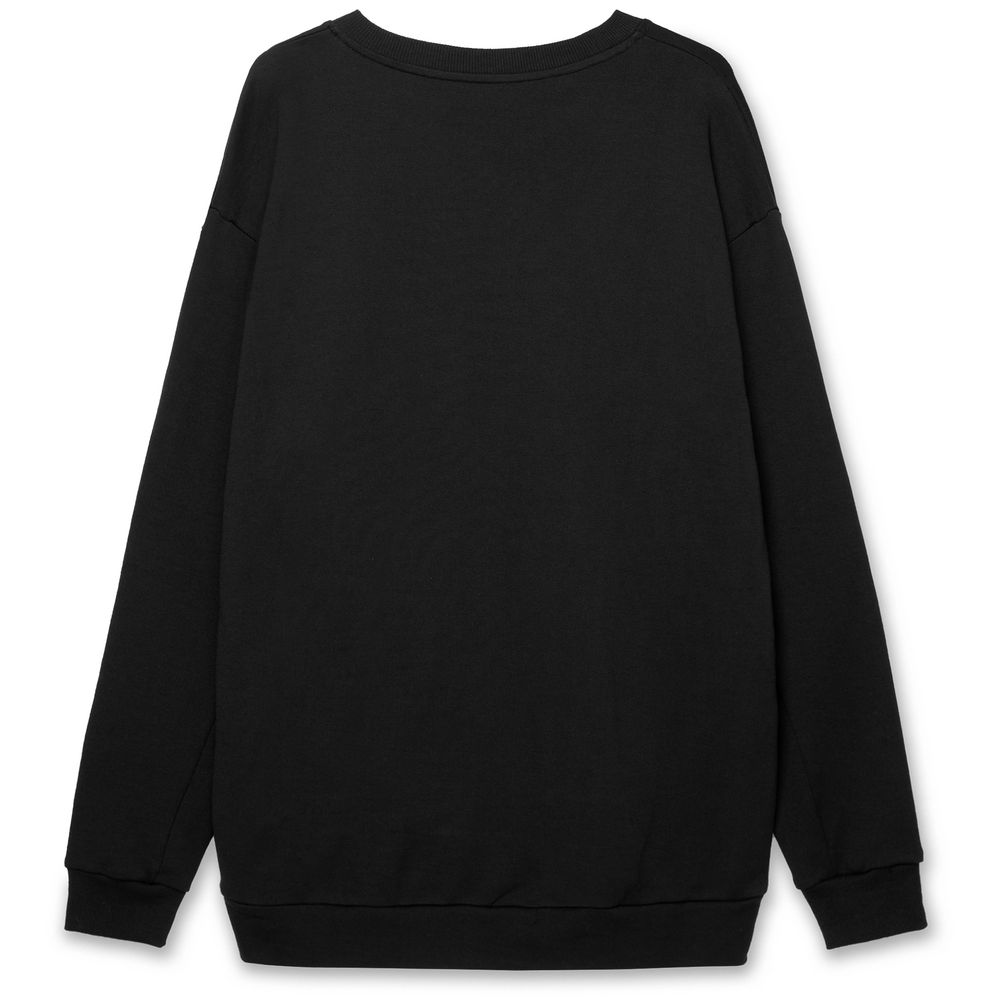 Свитшот оверсайз унисекс Omnifit, черный-2