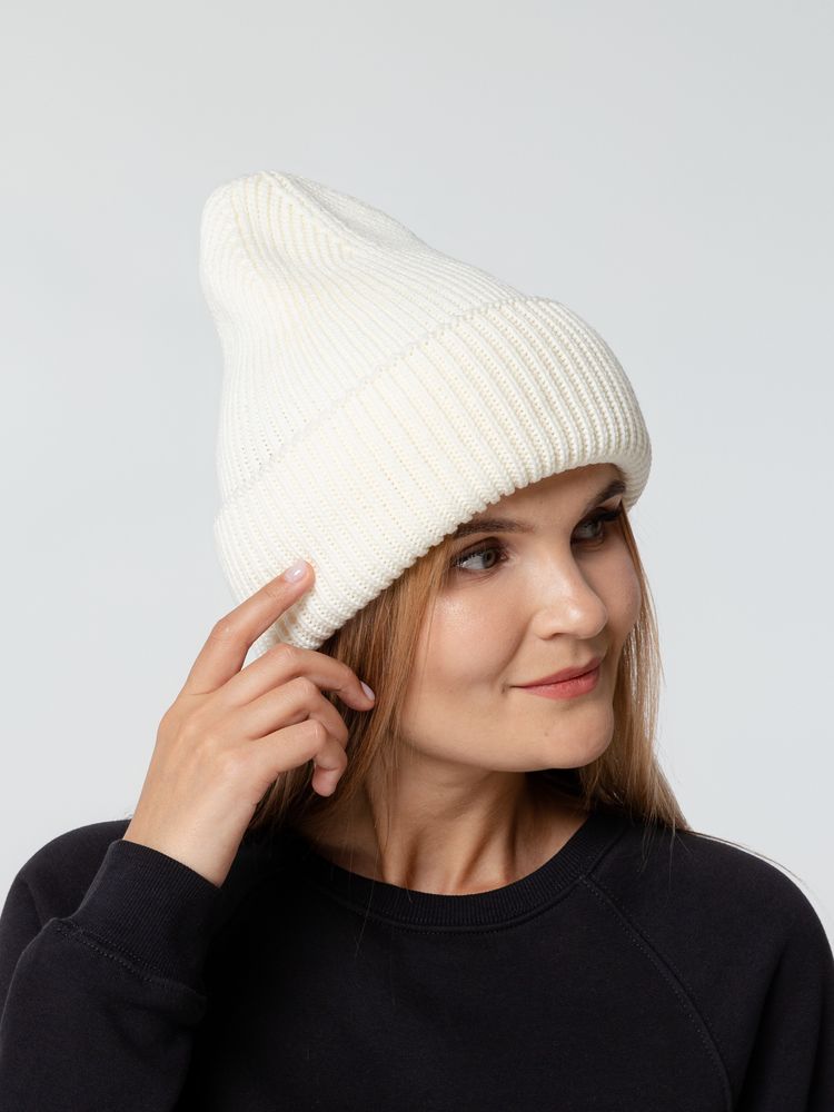 Шапка Flette, молочно-белая-2