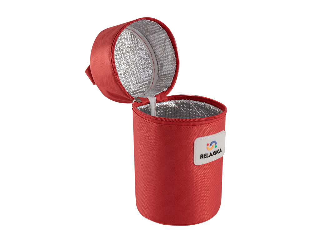 Термос для еды Relaxika 301 в чехле, 1200 мл, стальной-12