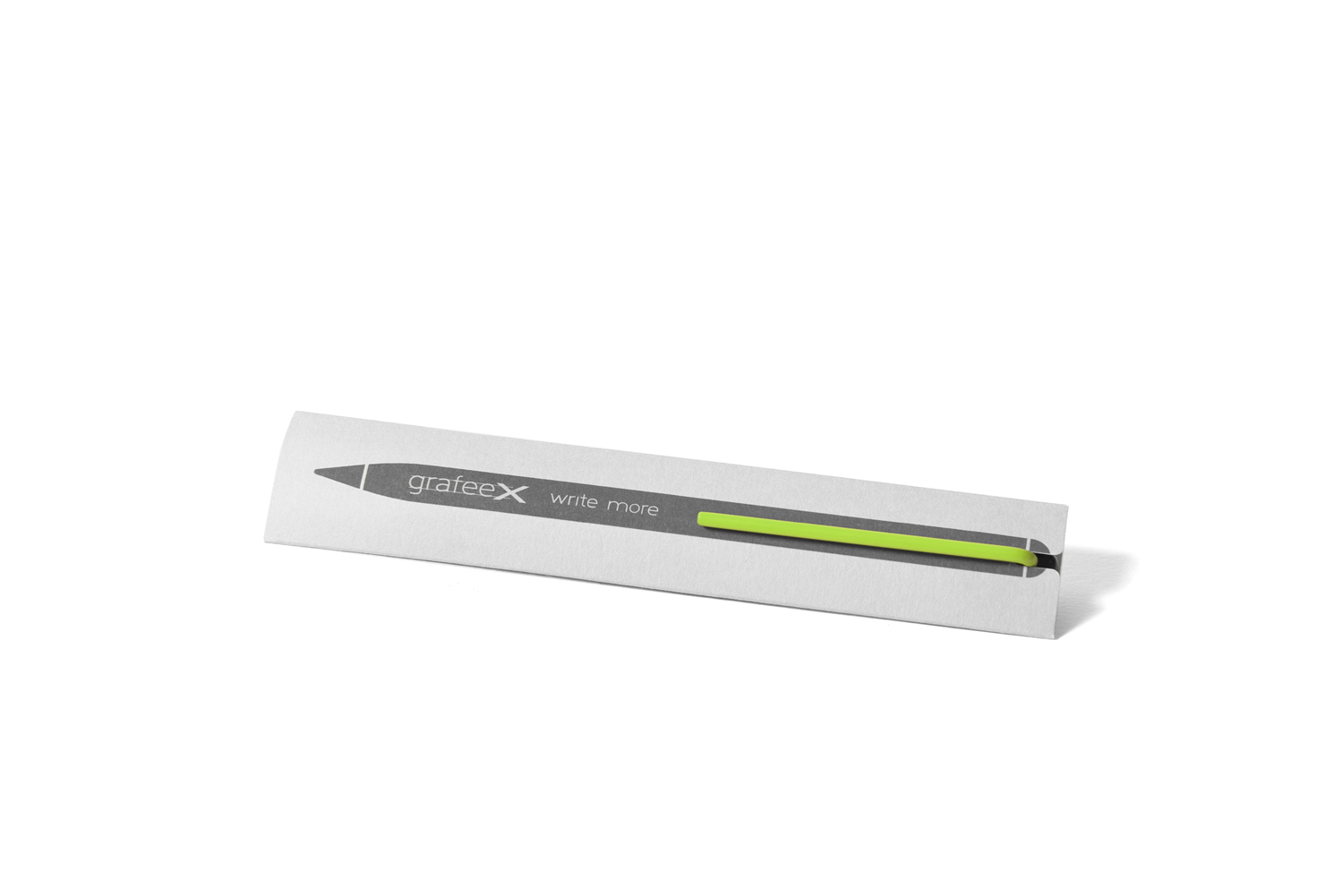 Карандаш GrafeeX с зеленым клипом в чехле-16