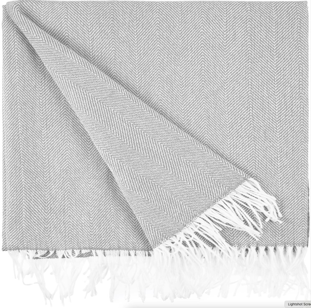 Плед «Гирвас», светло-серый-0