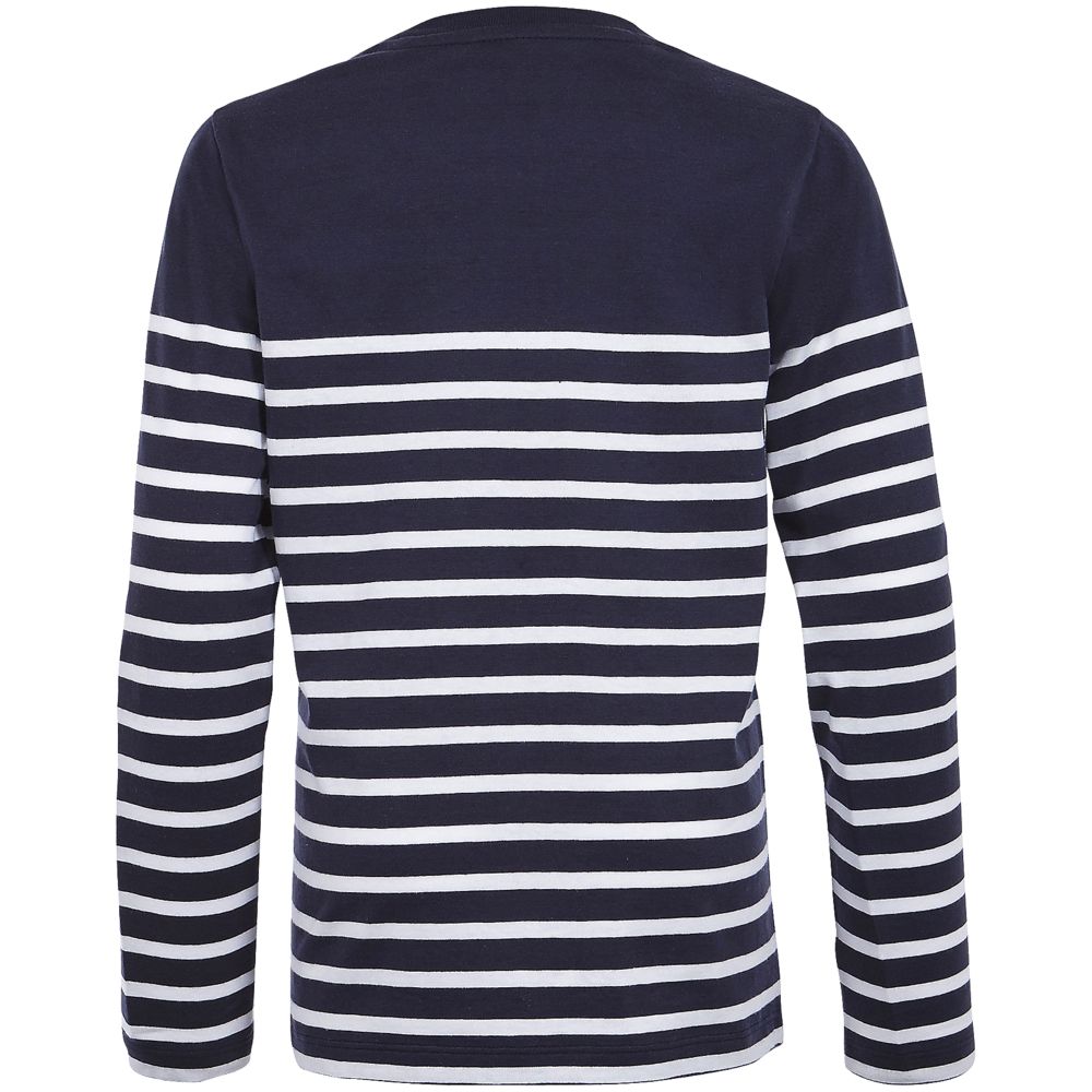 Футболка детская с длинным рукавом Matelot LSL Kids, синяя с белым-1