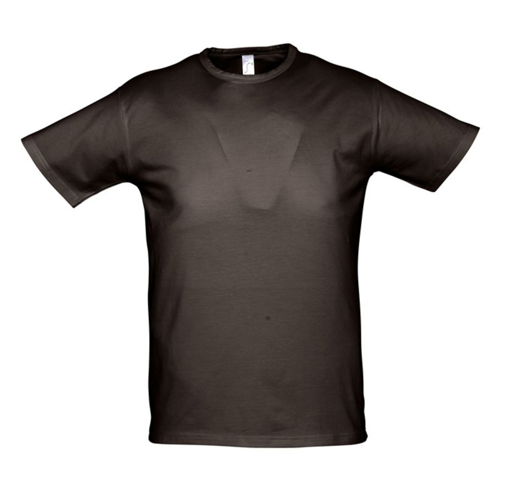 Футболка мужская Milano 190, темно-коричневая (шоколад)-0