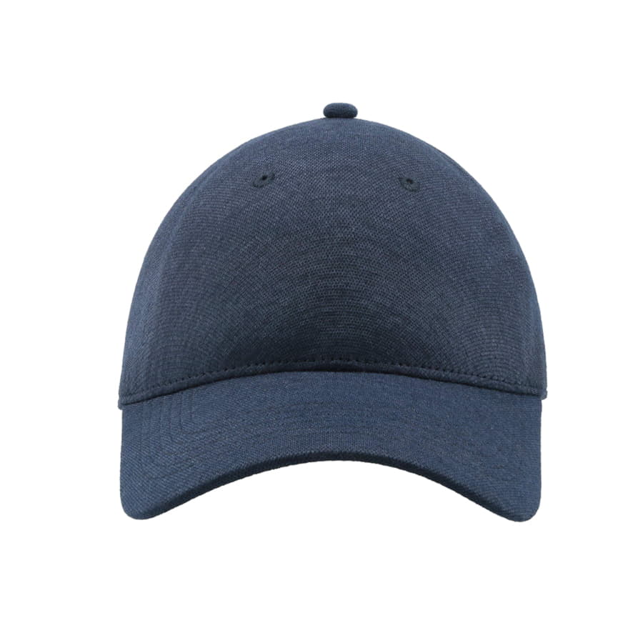 Бейсболка UNI-CAP PIQUET, без панелей и швов, без застежки, темно-синий-3