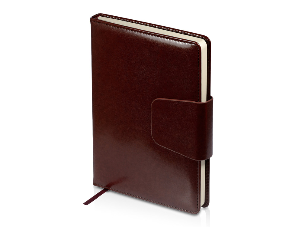 Ежедневник А5 недатированный Prestige, коричневый-0