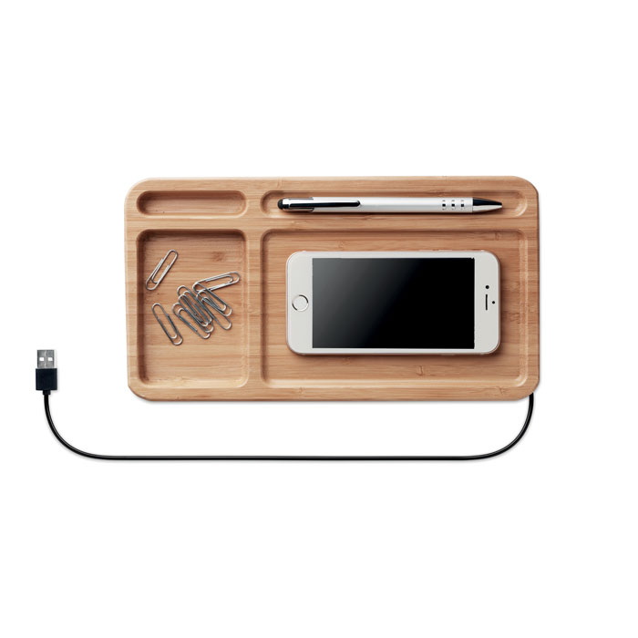 Беспроводная зарядка, древесный-11