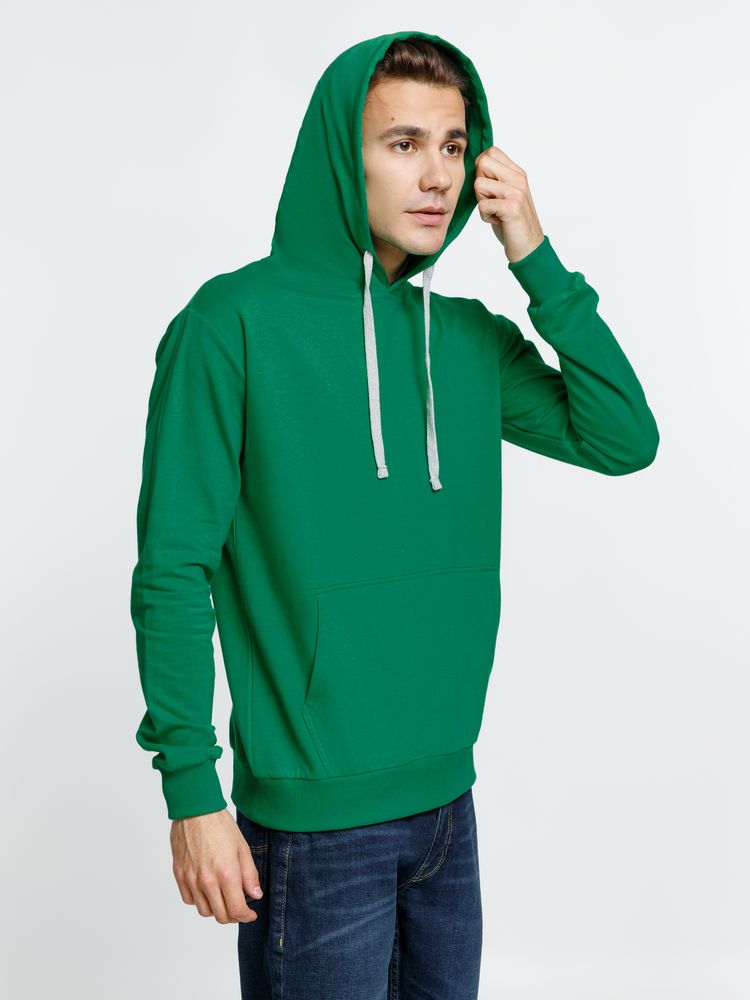 Толстовка с капюшоном Kirenga, зеленая-5