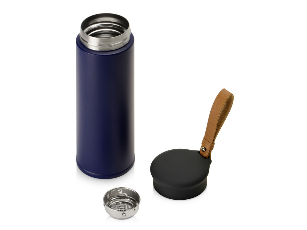 Вакуумный термос Engage, 450 мл, темно-синий-1