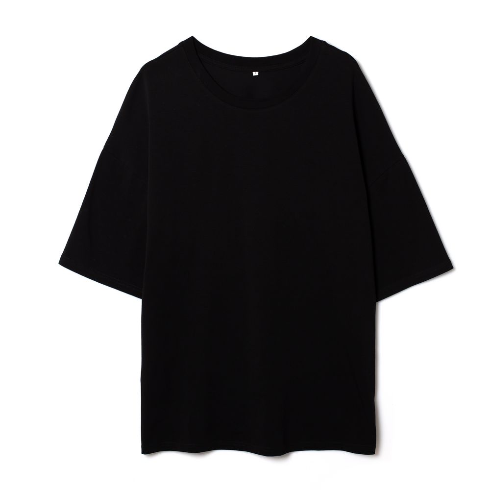 Футболка унисекс оверсайз Crosstown, черная-2