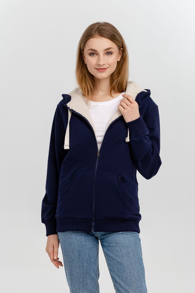Толстовка на молнии Kulonga Sherpa, темно-синяя-0