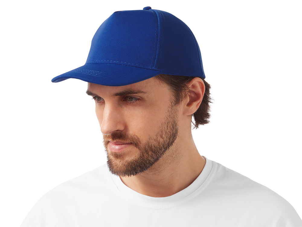 Бейсболка из структурной ткани Fargo, синий классический-1