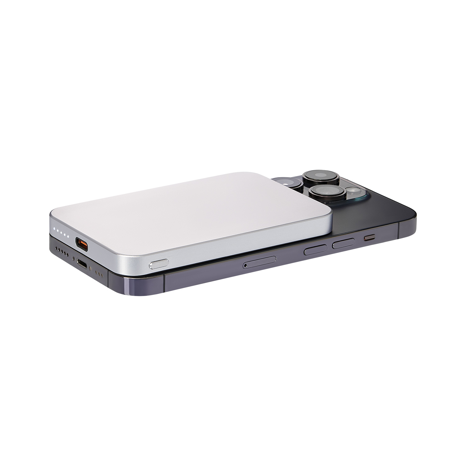 Внешний аккумулятор Артекс PD (Artex PD) 5000mAh с функцией беспроводной зарядки 15W, серебряный-6